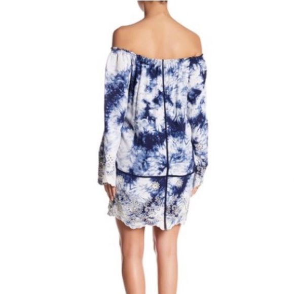 Romeo + Juliet Couture tie dye off shoulder dress - Picture 2 of 6